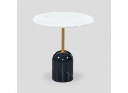 Weiß-Schwarzer Couchtisch Kaffeetisch Designer Wohnzimmer Möbel Tische