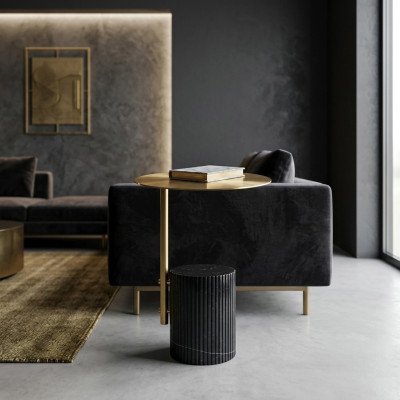 Beistell Tische Wohnzimmer Rund Hochwertig Modern luxus Couchtisch Metall