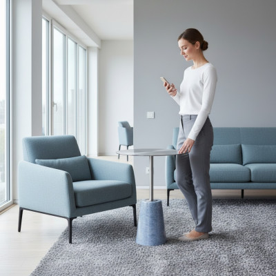 Couchtisch Moderne Grau Beistelltisch Tische Hochwertig Beistelltisch