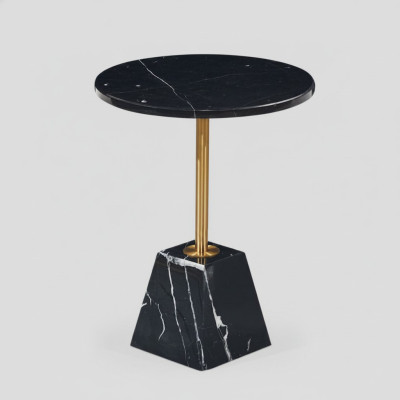 Runder Schwarzer Couchtisch Beistelltisch Designer Tisch Wohnzimmer