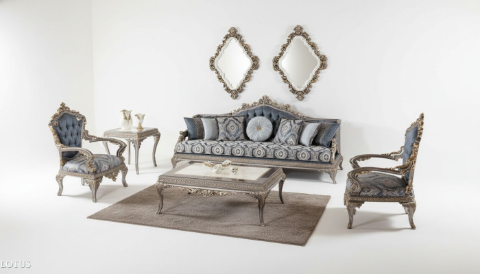 Sofagarnitur 3+1+1 Sitzer Luxus Möbel Sofagarnitur Couch Sofa Polster 3tlg Neu