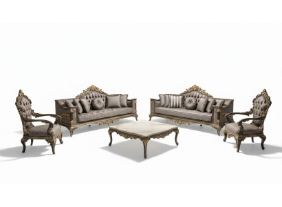 Luxus Chesterfield Klassische Couchgarnitur 3+3+1 Sitzer Stlvolle Sofas Sofa