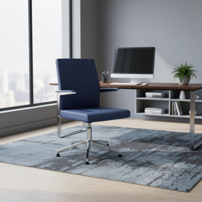 Modern Gaming Stuhl Blau Bürostuhl Schreibtisch Drehstuhl Chefsessel Neu