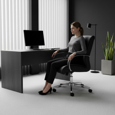 Luxus Gaming Stuhl Schwarz Chefsessel Schreibtisch Drehstuhl Bürostuhl Stühle