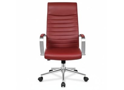 Kunstlederstuhl Design Polstersessel Rot Stühle Esszimmerstuhl Bürostuhl