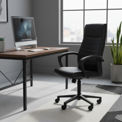 Büro Sessel Gaming Schwarz Stuhl Bürostuhl Schreibtisch Drehstuhl Möbel