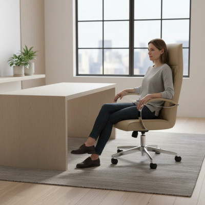 Moderne bequeme Drehstuhlmöbel Beige Bürostuhl Gaming Stuhl Bürostuhl neu
