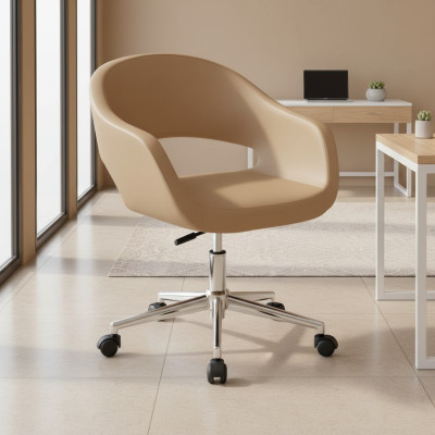 Hochwertiger moderner Bürostuhl Gaming Stuhl Beige Bürostuhl Drehstuhl Neu