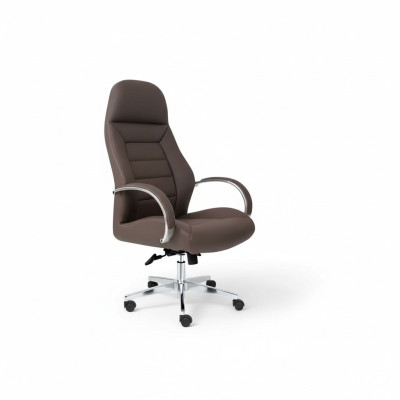 Stuhl Polsterung Kunstleder Bürostühle Moderne Computerstühle Möbel Braun