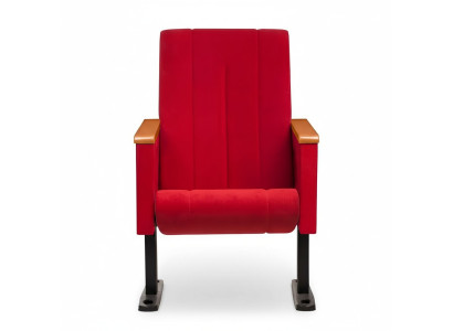 Designer Roter Luxus Stuhl 1-Sitzer Moderner Lehnstuhl Textil Holzmöbel