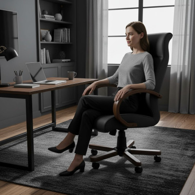 Computer Stühle Chefsessel Sessel Kunstleder Polster Büro Stuhl Dreh Neu