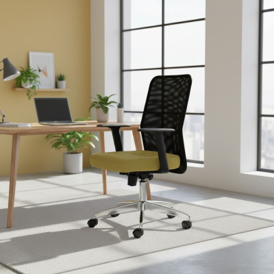 Sessel Textil Polster Drehbar Computer Stühle Möbel Büro Stuhl Chefsessel