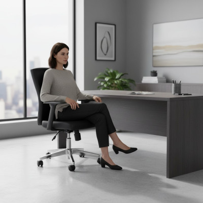Modern Hochwertig Gaming Stuhl Schwarz Drehstuhl Chefsessel Bürostuhl Neu