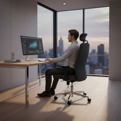 Büro Schwarz Sessel Modern Gaming Stuhl Bürostuhl Drehstuhl Chef Sessel