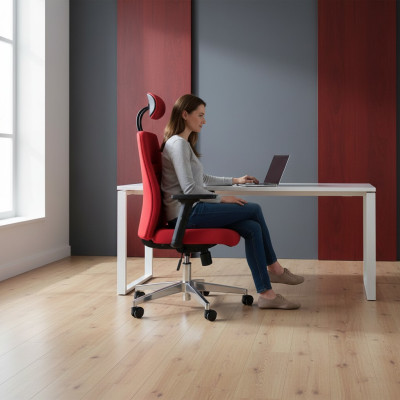 Büro Rot Sessel Modern Gaming Stuhl Bürostuhl Drehstuhl Chef Sessel Neu
