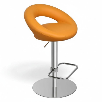 Barhocker Barstuhl Orange Textil Design Barstühle Bar Hocker Stühle Neu