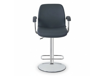 Modern Grau Stuhl Designer Barhocker Metall stilvoll Luxus Möbel Hocker