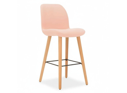 Modern Rosa Stuhl Designer Barhocker Holz stilvoll Luxus Möbel Hocker neu
