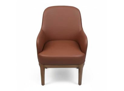 Brauner Wohnzimmer Sessel Designer Einsitzer Luxus Lehnstuhl Stühle