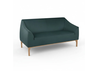 Grünes Sofa Designer 3-Sitzer Hochwertige Polster Möbel Textil Couch