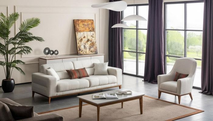 Wohnzimmer Sofagarnitur Dreisitzer Sessel Luxus Couch Set 3 1 Sitzer Weiß