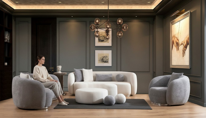 Sofagarnitur 4 3 1 Sitzer Wohnzimmer Komplett Sofas Set Modern Set Hocker