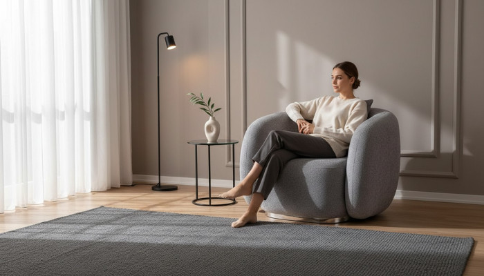 Sessel Design Couch Sofa Sitzer Textil Lounge Club Polster Luxus Sitz Relax