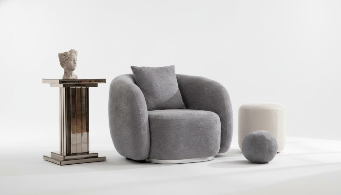 Sessel Design Couch Sofa Sitzer Textil Lounge Club Polster Luxus Sitz Relax