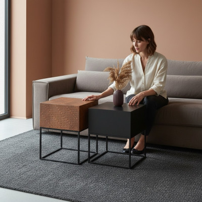 Couchtisch modern Beistelltisch Designer Wohnzimmertisch Tische 3x Tisch