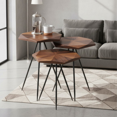 Set 3x Couchtisch Kaffeetisch Beistelltisch Designer Wohnzimmertisch Tische