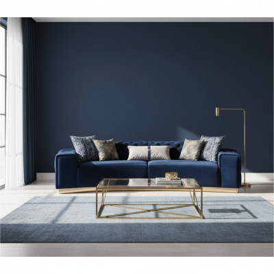 Polstersofa 4-Sitzer Sofa Textil Sitz luxuriöse Design Sofas Modern