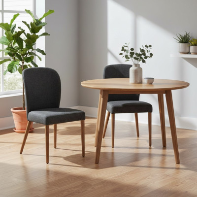 Moderne Holz 2x Stühle Luxus Polster Design Stuhl Lehnstuhl Neu Sessel Polster
