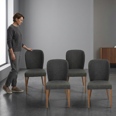 Lehnstuhl Neu Polster Moderne Holz 6x Stühle Luxus Polster Design Stuhl