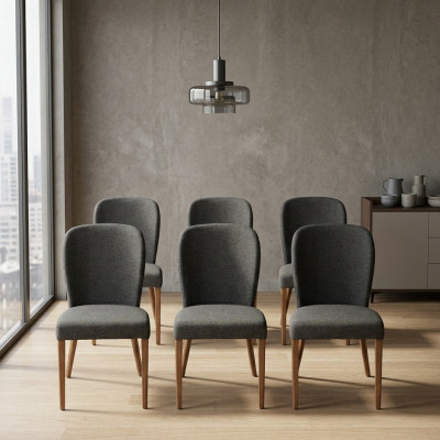 Lehnstuhl Neu Polster Moderne Holz 6x Stühle Luxus Polster Design Stuhl