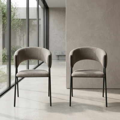 Esszimmer Luxus Designer Stil Modern 2x Stühle Polstersitz Einrichtung Neu
