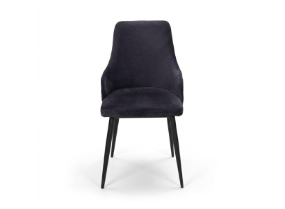 Moderner Schwarzer Stuhl Polstermöbel Designer Küchen Holzgestell Stühle