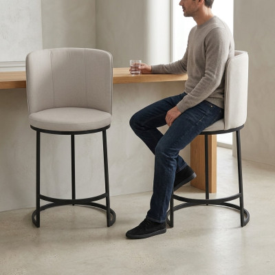 Esszimmer Barhocker Design 2x Bar Stühle Polster Stuhl Moderne Einrichtung