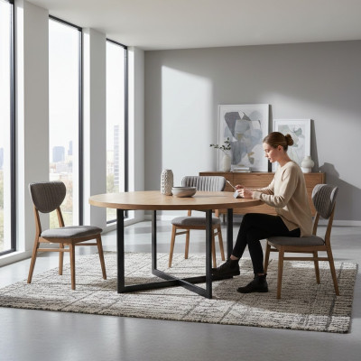 Design Stuhl Sessel Set Esszimmer Garnitur Polster 4x Stühle Design