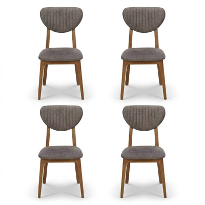 Design Stuhl Sessel Set Esszimmer Garnitur Polster 4x Stühle Design