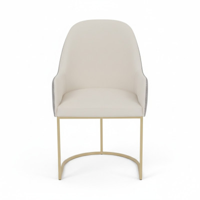 Weißer Polsterstuhl Esszimmerstuhl Küchenstühle Designer Sitzmöbel Neu