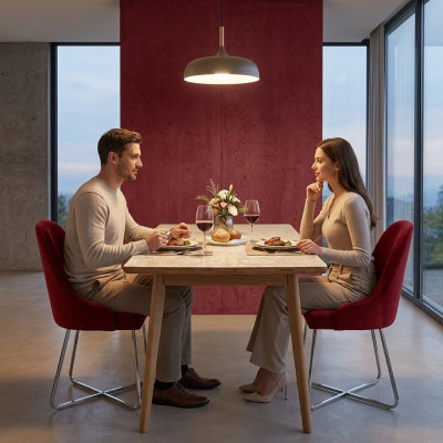 Modern Stühle Luxus Esszimmer Einrichtung Rot 4x Stühle Möbel Esszimmerstuhl