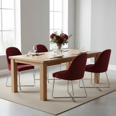 Modern Stühle Luxus Esszimmer Einrichtung Rot 4x Stühle Möbel Esszimmerstuhl
