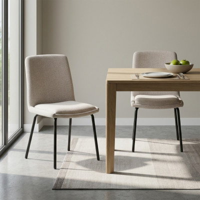 Weiße Polsterstühle Designer 2x Esszimmerstühle Moderne Küchenstühle
