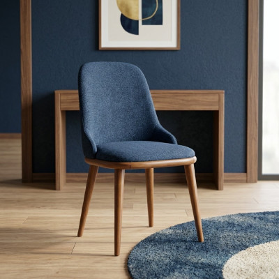 Moderne Esszimmer Blaue Stühle Designer Polster Sitzer Küchen Möbel Neu