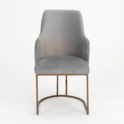 Modern Esszimmerstuhl Küchenstühle Luxus Design Stuhl Lehnstühle Grau Neu