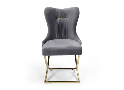 Esszimmer Stühle Luxus Sessel Stuhl Grau Lehnstuhl Wohnzimmer Möbel Neu
