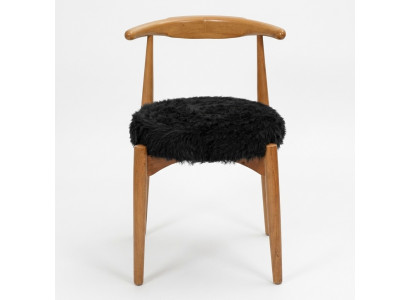 Luxus Esszimmer Holz Stuhl Braun Ohne Armlehne Design gepolsterter Stuhl