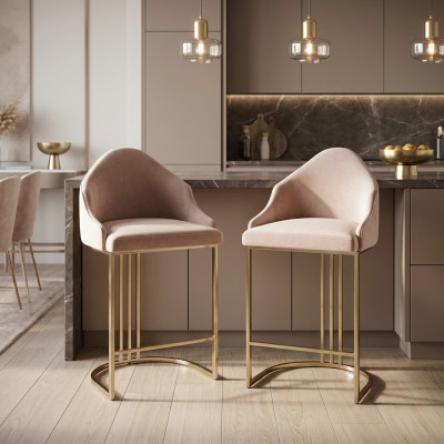 Luxus Esstisch 2x Stühle Beige Lehnstuhl Möbel Einrichtung Sitzpolster Stühle