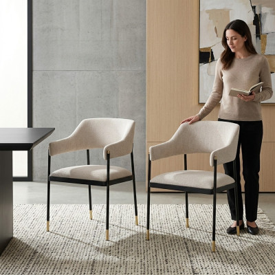Stuhl Esszimmerstuhl 2x Stühle Weiße Küchenstuhl Lehnstuhl Luxus Modern