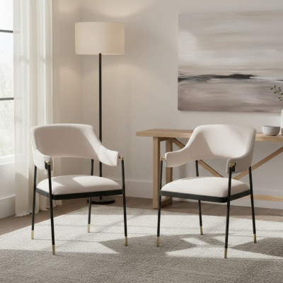 Stuhl Esszimmerstuhl 2x Stühle Weiße Küchenstuhl Lehnstuhl Luxus Modern